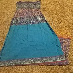 Angie printed sleeveless maxi dress